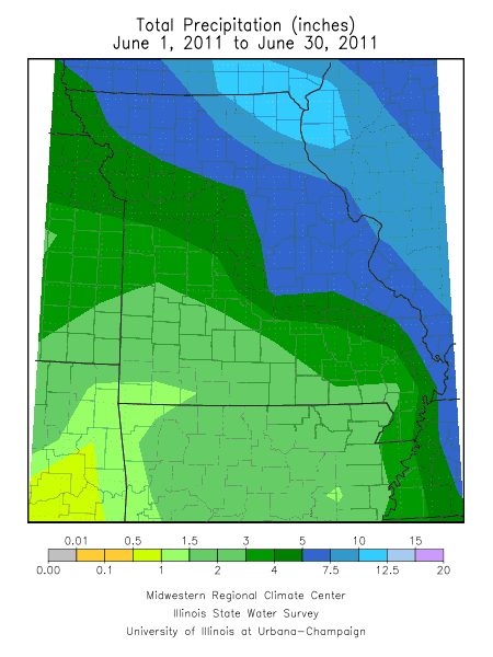 Precipitation June 1, 2011 - June 30, 2011