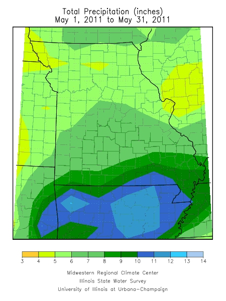 Precipitation May 1, 2011 - May 31, 2011