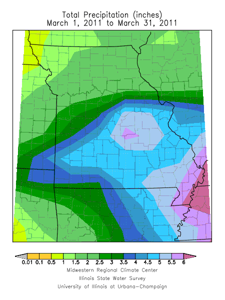 Precipitation Mar. 1, 2011 - Mar. 31, 2011