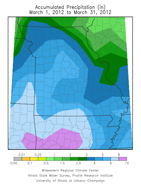 Precipitation March 1, 2012 - March 31, 2012