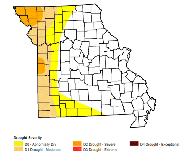 NOAA/USDA/NDMC Drought Monitor map for April 2, 2013