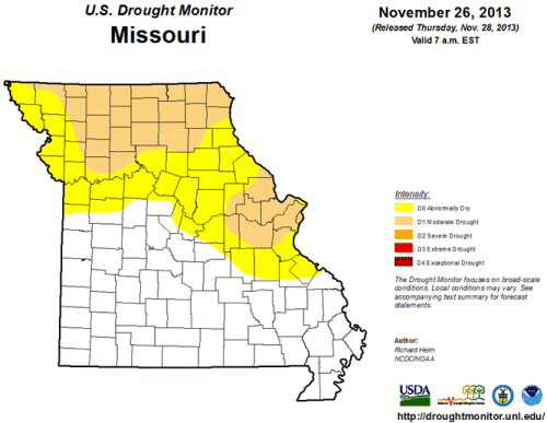 U.S. Drought Monitor- Missouri