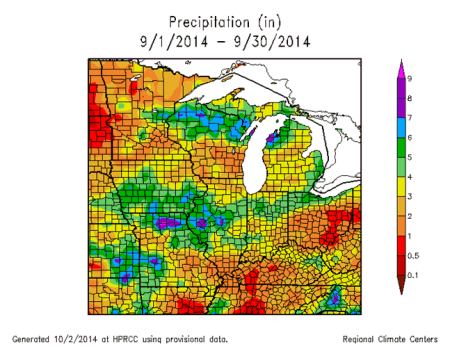 Precipitation (in): 9/1/2014 - 9/30/2014