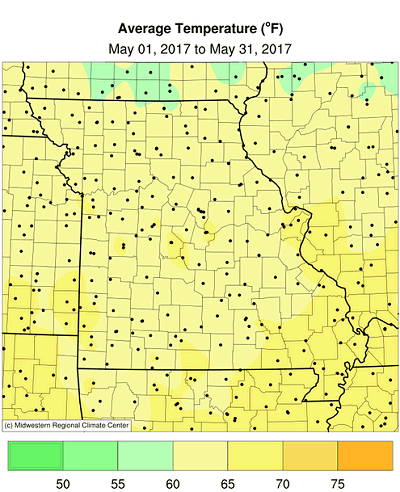 Average Temperature (°F) April 01, 2017 to April 30, 2017