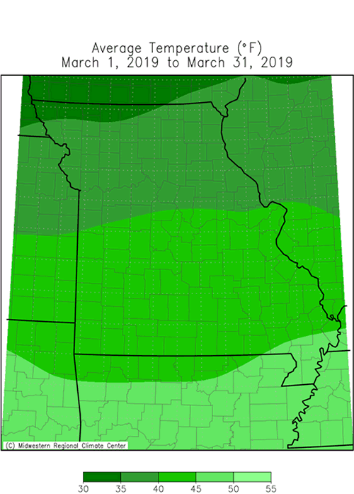 Missouri Average Temp