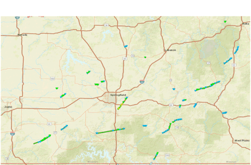 NWS Springfield Tornado Tracks