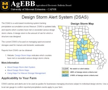 Design Storm Alert System website