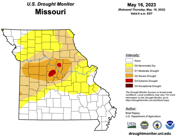 U.S. Drought Monitor - Missouri